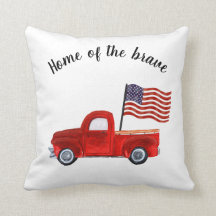 Modigare amerikanska Flagga Red Lastbil Patriotic