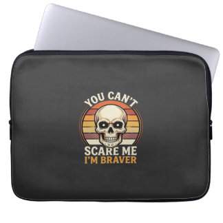 Modigare Halloween Skalle Retro Skräck Design_1 Laptop Fodral