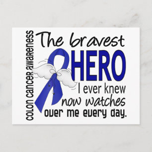 Modigare Hero I har någonsin känt Colon Cancer Vykort