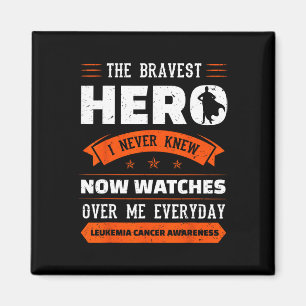 Modigare Hero jag kände aldrig Leukemi Cancer Awar Magnet