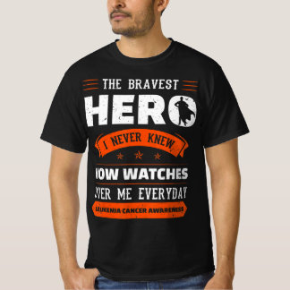 Modigare Hero jag kände aldrig Leukemi Cancer Awar T Shirt
