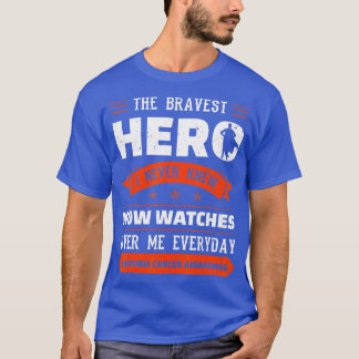 Modigare Hero jag kände aldrig Leukemi Cancer Awar T Shirt