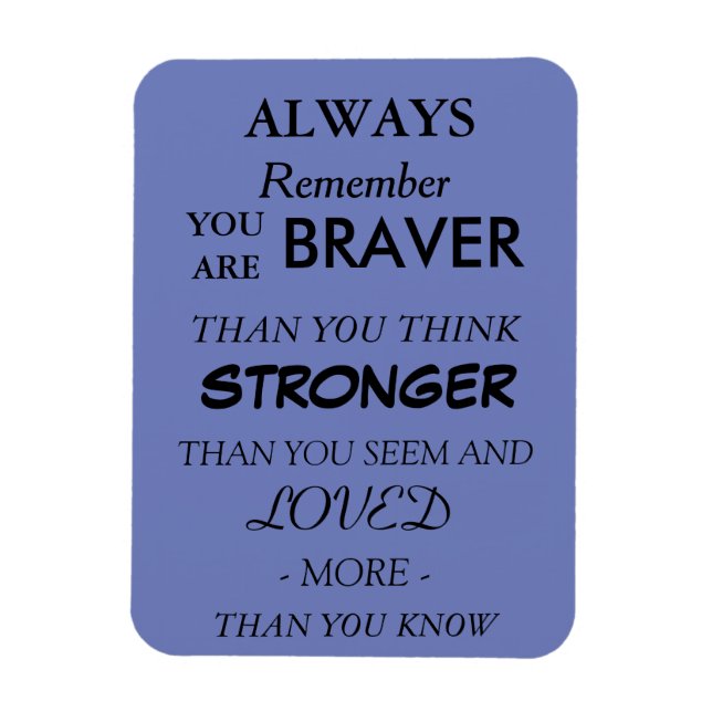 Modigare Loved Quote Magnet (Vertikal)