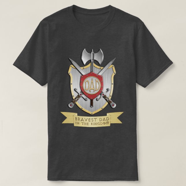 Modigare Pappa i Förenade kungariket Tee (Design framsida)