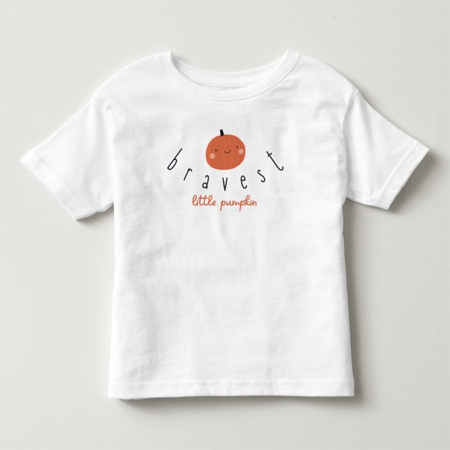 modigaste lilla pumpa för småbarns t-shirt  (Framsida)
