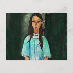Modigliani Alice Vintage Fine Art Painting Vykort