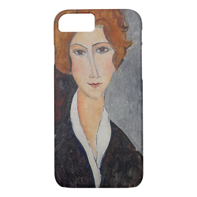 Modigliani Amedeo porträtt Case-Mate iPhone Skal (Baksida)