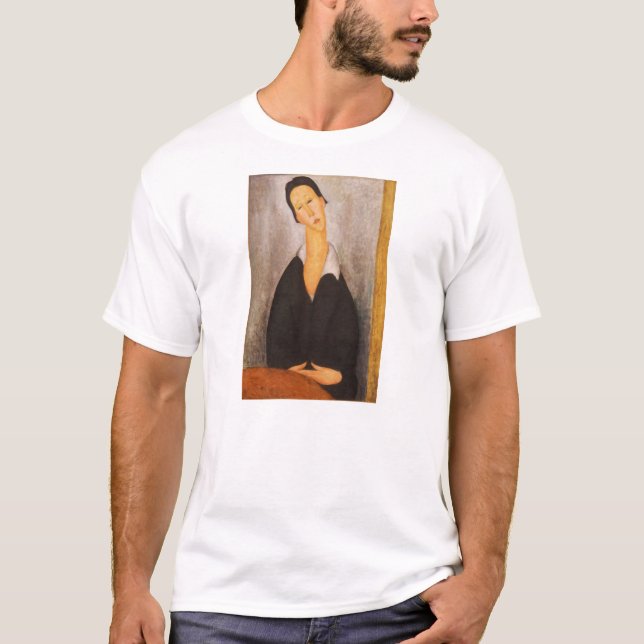 Modigliani Amedeo porträtt Tee (Framsida)