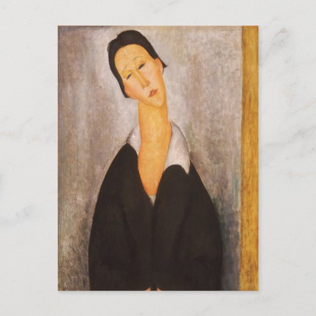 Modigliani Amedeo Porträtt Vykort (Framsida)