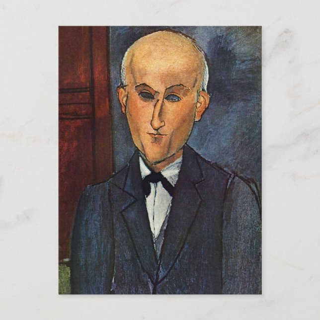 Modigliani Amedeo Porträtt Vykort (Framsida)
