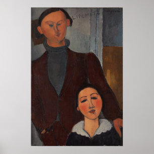 Modigliani - Jacques och Berthe Lipchitz 1917 Poster