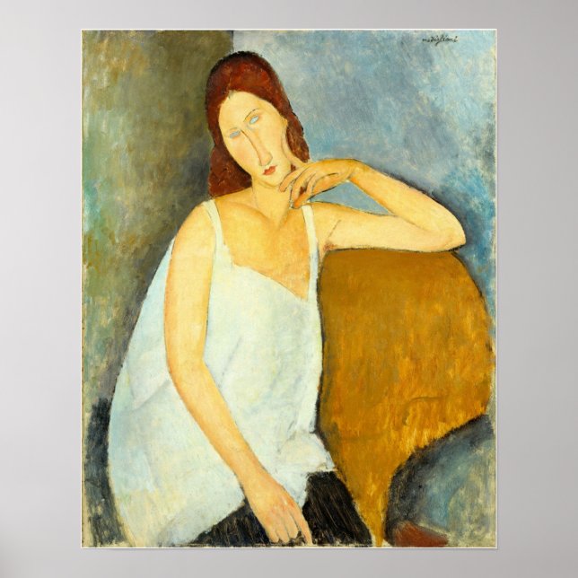 Modigliani - Jeanne Hebuterne Poster (Framsidan)