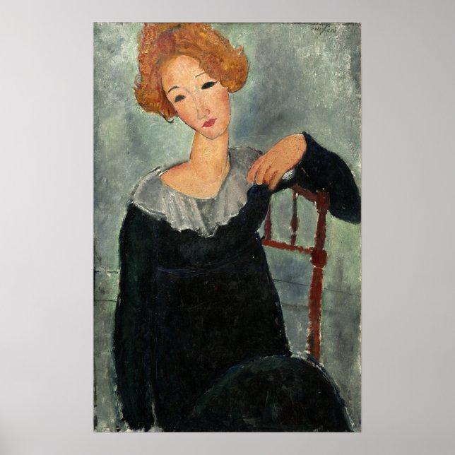 Modigliani - Kvinnor med rött hår 1917 Poster (Framsidan)