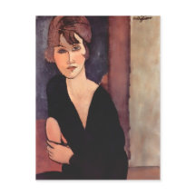 Modigliani Porträtt av Madame Reynouard