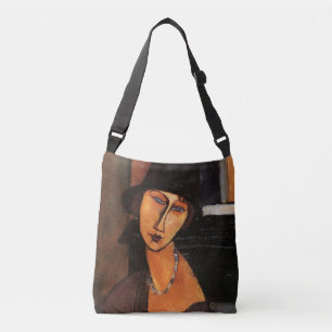 Modigliani - Porträtt i Jeanne Hebuterne w/Hat Axelväska