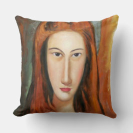 Modigliani - Porträtt vid Jeanne Hebuterne Pillow Kudde