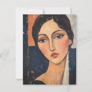 Modigliani Vintage Art Postcard Vykort