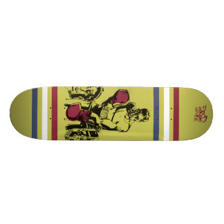 Modigt åtsittande skridskodäck old school skateboard bräda 18 cm