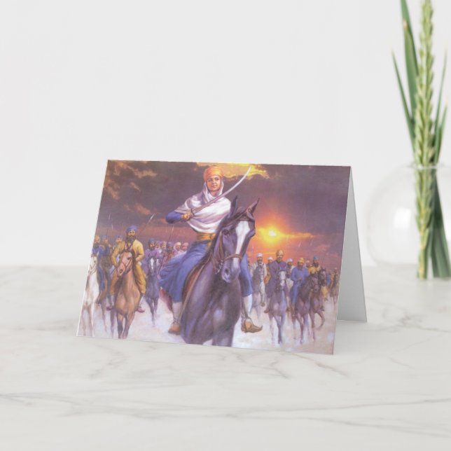 Modigt hälsningskort. kort (Framsida)