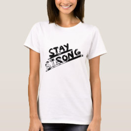 Modigt hjärta: Håll dig stark - Design för stöd oc T Shirt