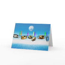 Modigt nytt årstidshälsningskort