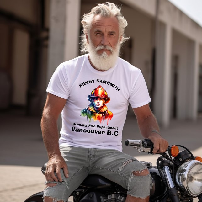 Modigt redo för brandbekämpning i nödsituationer t shirt (Skapare uppladdad)