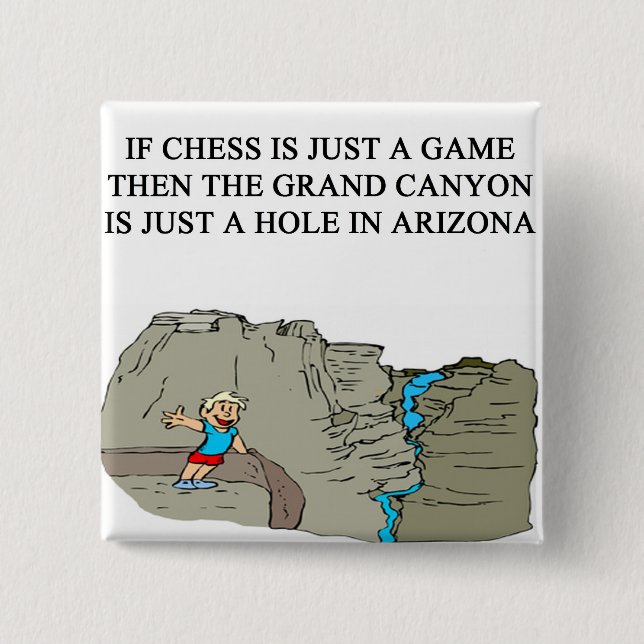 modigt spelaregrand Canyon för schack Knapp (Framsida)