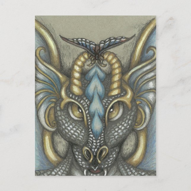 Modigt vykort för lilla fjäril (Framsida)