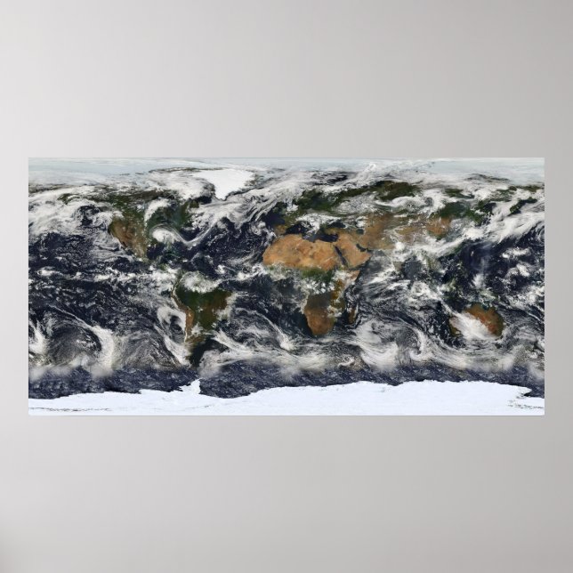 MODIS World Map Poster (Framsidan)