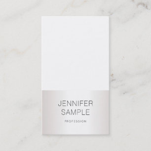 Modisek Silver Design Professionell Plain Visitkort