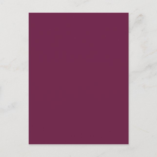 Modishly Masterful Maroon Färg Vykort (Framsida)
