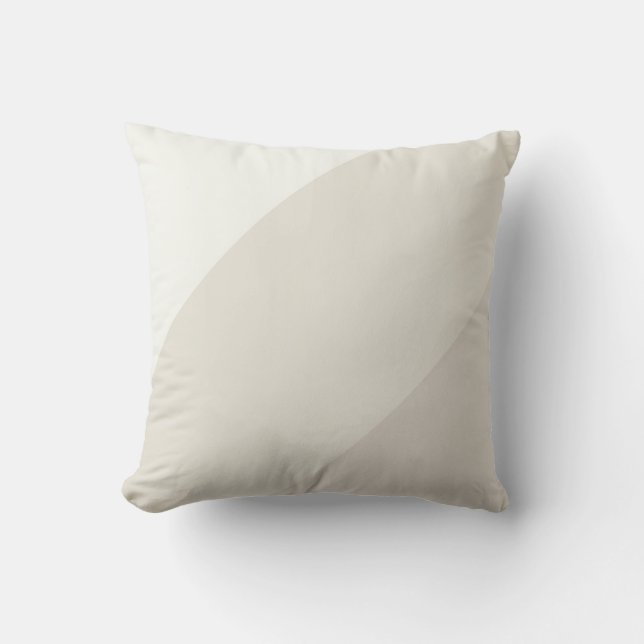 Modisk Elegant Pastel Beige Färg Harmony-mall Kudde (Framsida)