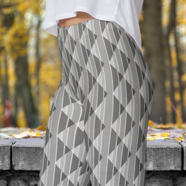 Modisk Grått Mönster Leggings (Modish Gray Pattern Leggings)