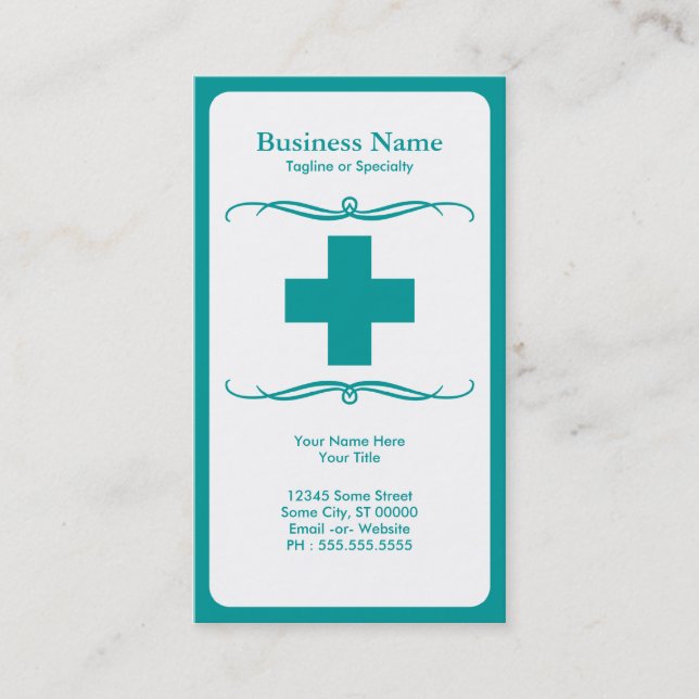 modläkarundersökningkor visitkort (Framsida)