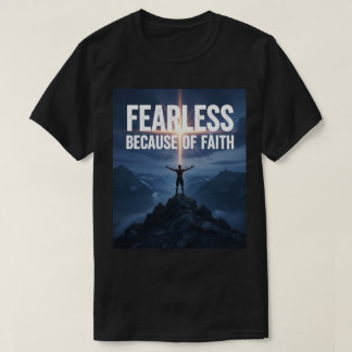 Modlös på grund av tro kristen herr t-shirt