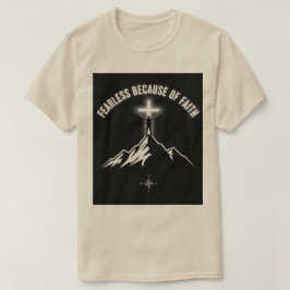 Modlös på grund av tro kristen herr t-shirt