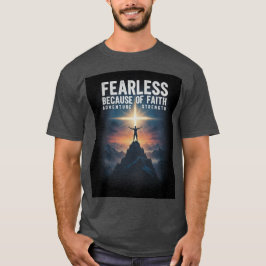 Modlös på grund av tro kristen herr t-shirt