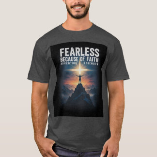 Modlös på grund av tro kristen herr t-shirt