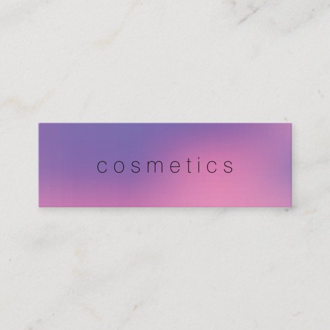 Modner Minimalistisk blandad bakgrund Mini Visitkort (Framsida)