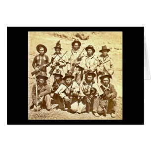 Modoc indier vid Eadweard J. Muybridge Hälsningskort