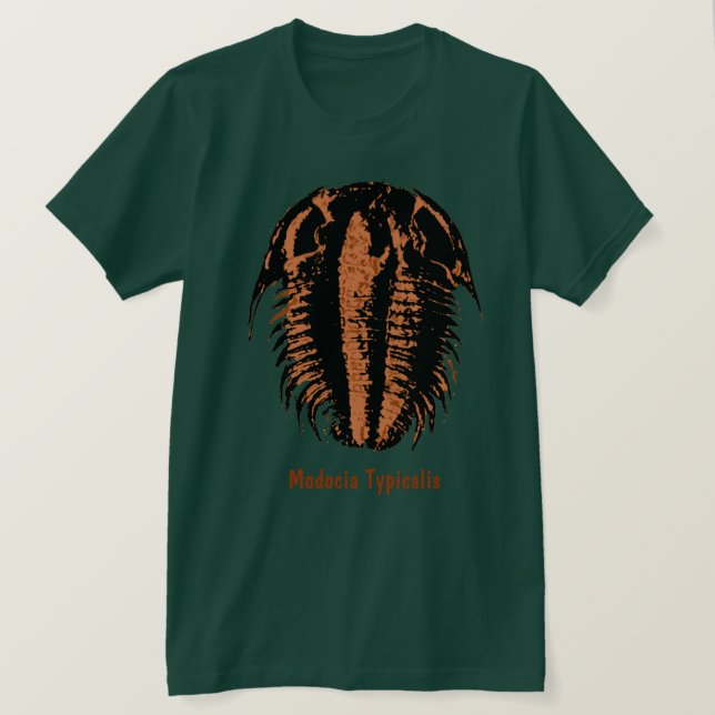 Modocia Typicalis fossil trilobit Tee Shirt (Design framsida)