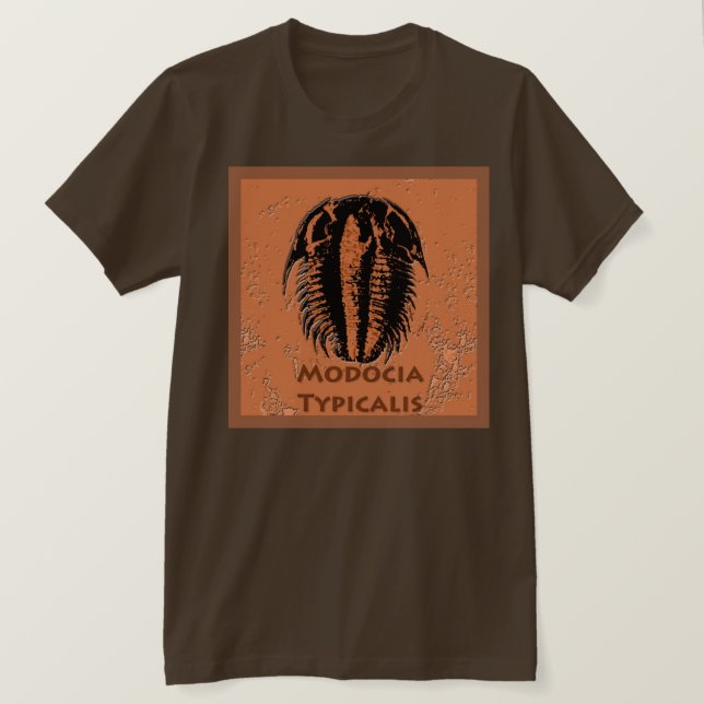 Modocia Typicalis Fossil Trilobit Tee Shirt (Design framsida)