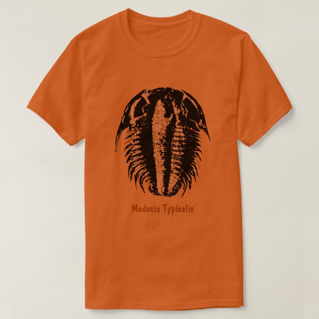 Modocia Typicalis Fossil Trilobite T Shirt (Design framsida)