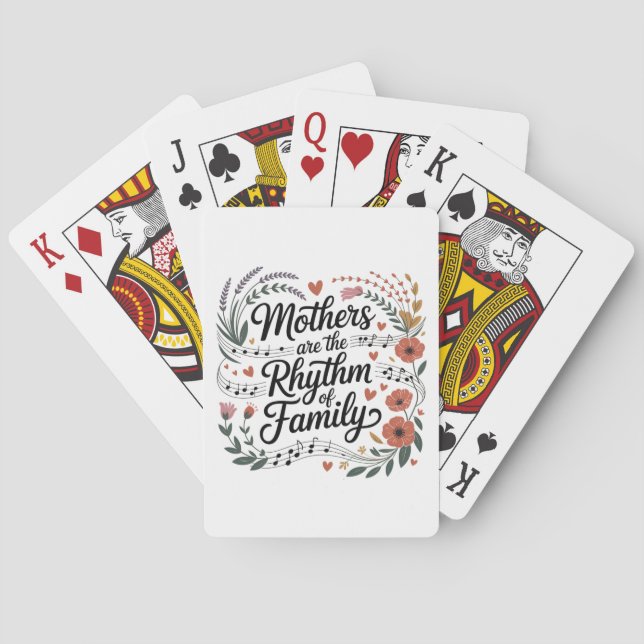 Mödrar Är Familjens Rytm Casinokort (Baksidan)