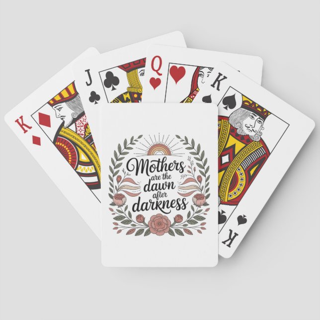 Mödrar Är Gryningen Efter Mörkret Casinokort (Baksidan)