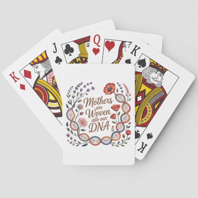 Mödrar är vävda in i vårt DNA Casinokort (Baksidan)