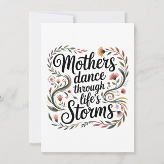 Mödrar dansar genom livets stormar anteckningskort