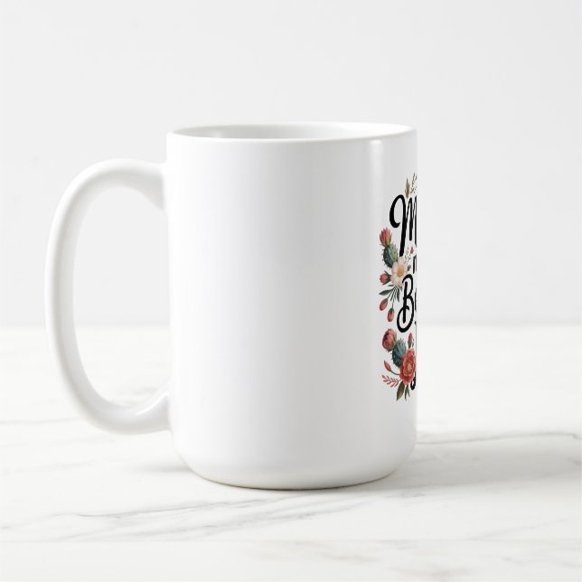 Mödrar gör livet vackert med sin kärlek kaffemugg (Vänster)