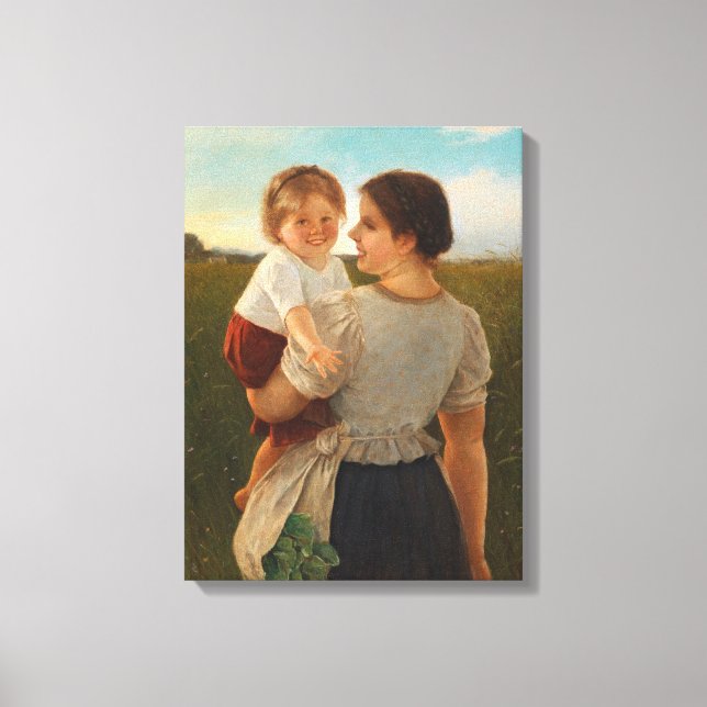 Mödrar Joy (Loving Mor och Dotter) Canvastryck (Framsida)