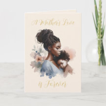 Mödrar Kärlek är Forever Watercolor Mor dag